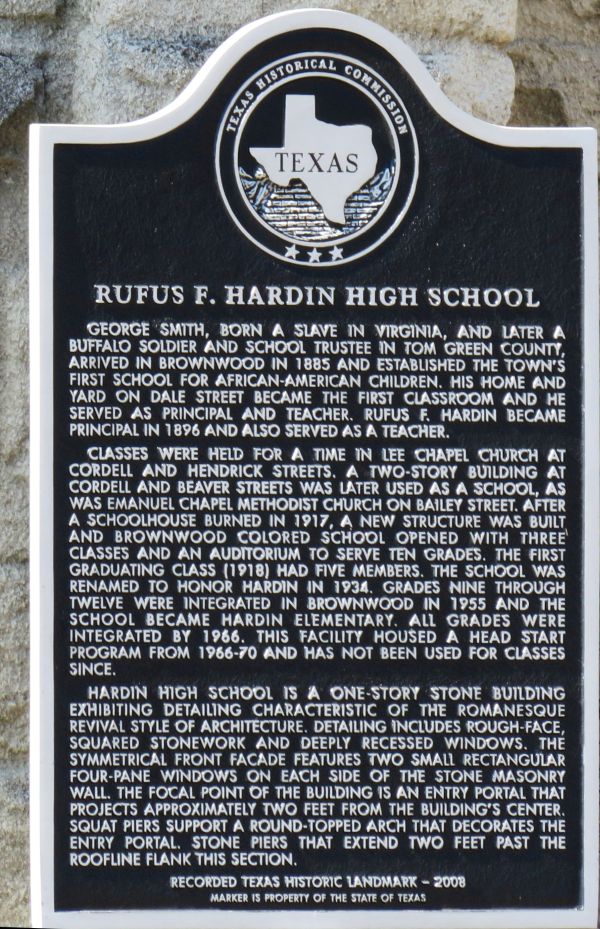 Hardin School Historical Marker